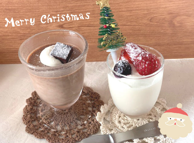 甘酒ミルクプリン&甘酒チョコプリン