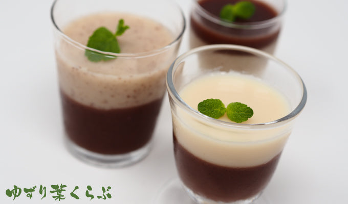 【秋分の日】 ~甘酒と甘酒ようかんの二層ゼリー~